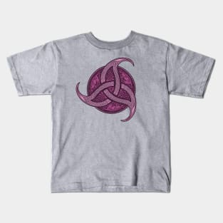 Trinity Knot - Pink Kids T-Shirt